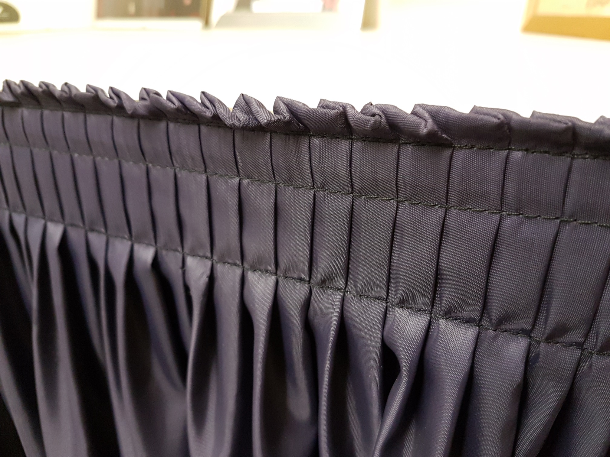 Table Skirt Velcro Stick On Pipe and Drape Direct