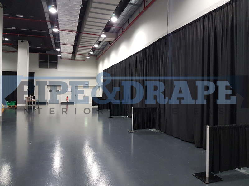 Exhibition Stand Building Pipe And Drape Black Expo Stands 2